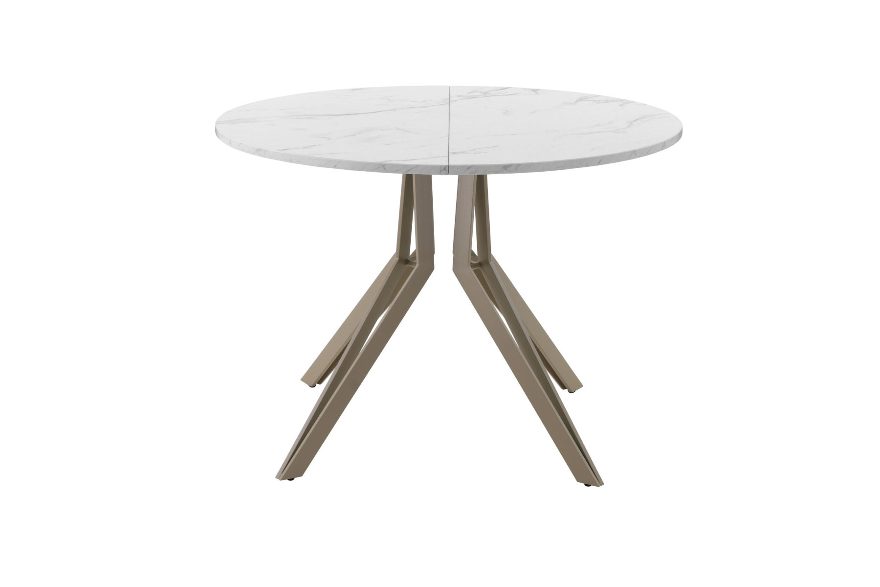 Обеденный стол AMC Elite (серии SLIM) / E21(800) D1 (капучино/Мрамор Кристалл)