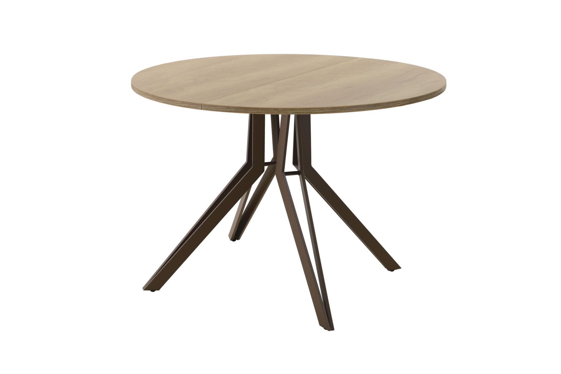 Обеденный стол AMC Elite (серии SLIM) / E21(800) D1 (коричневый/Дуб Небраска Натуральный)