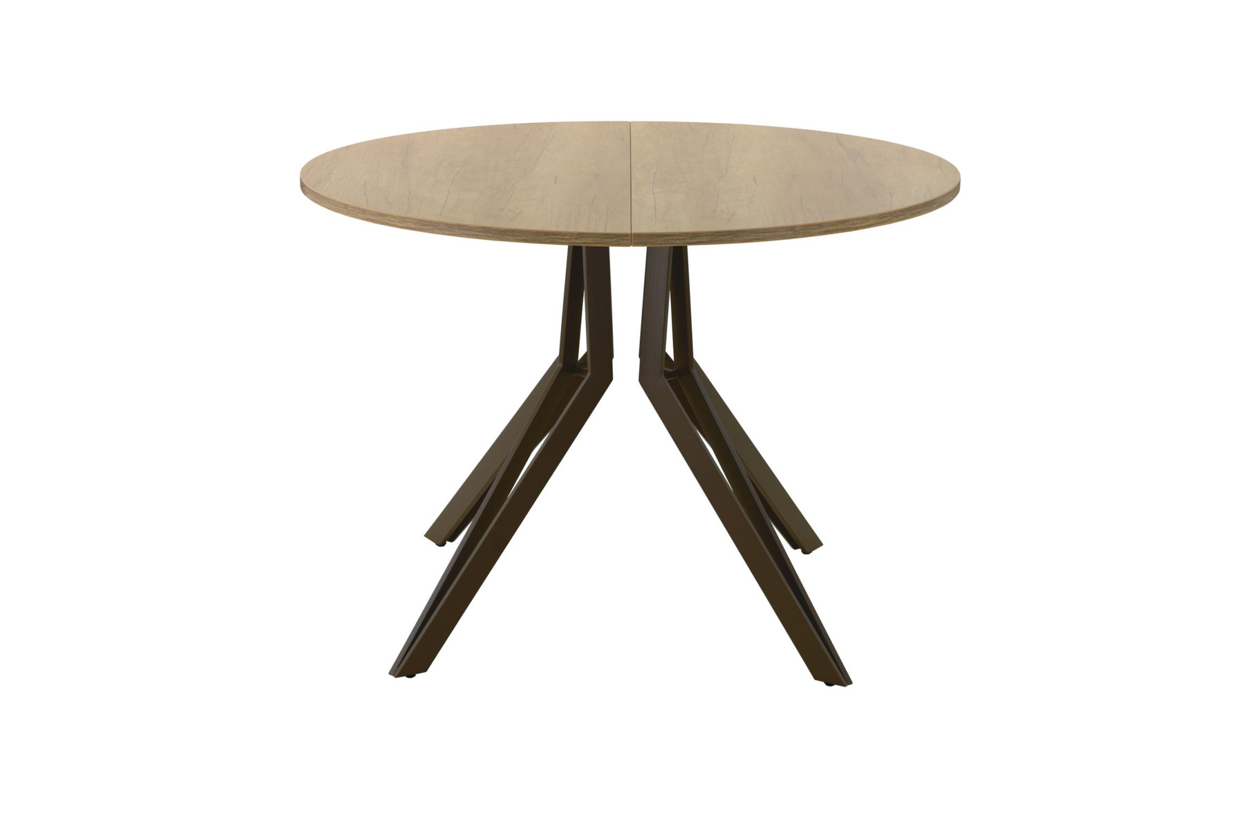 Обеденный стол AMC Elite (серии SLIM) / E21(800) D1 (коричневый/Дуб Небраска Натуральный)