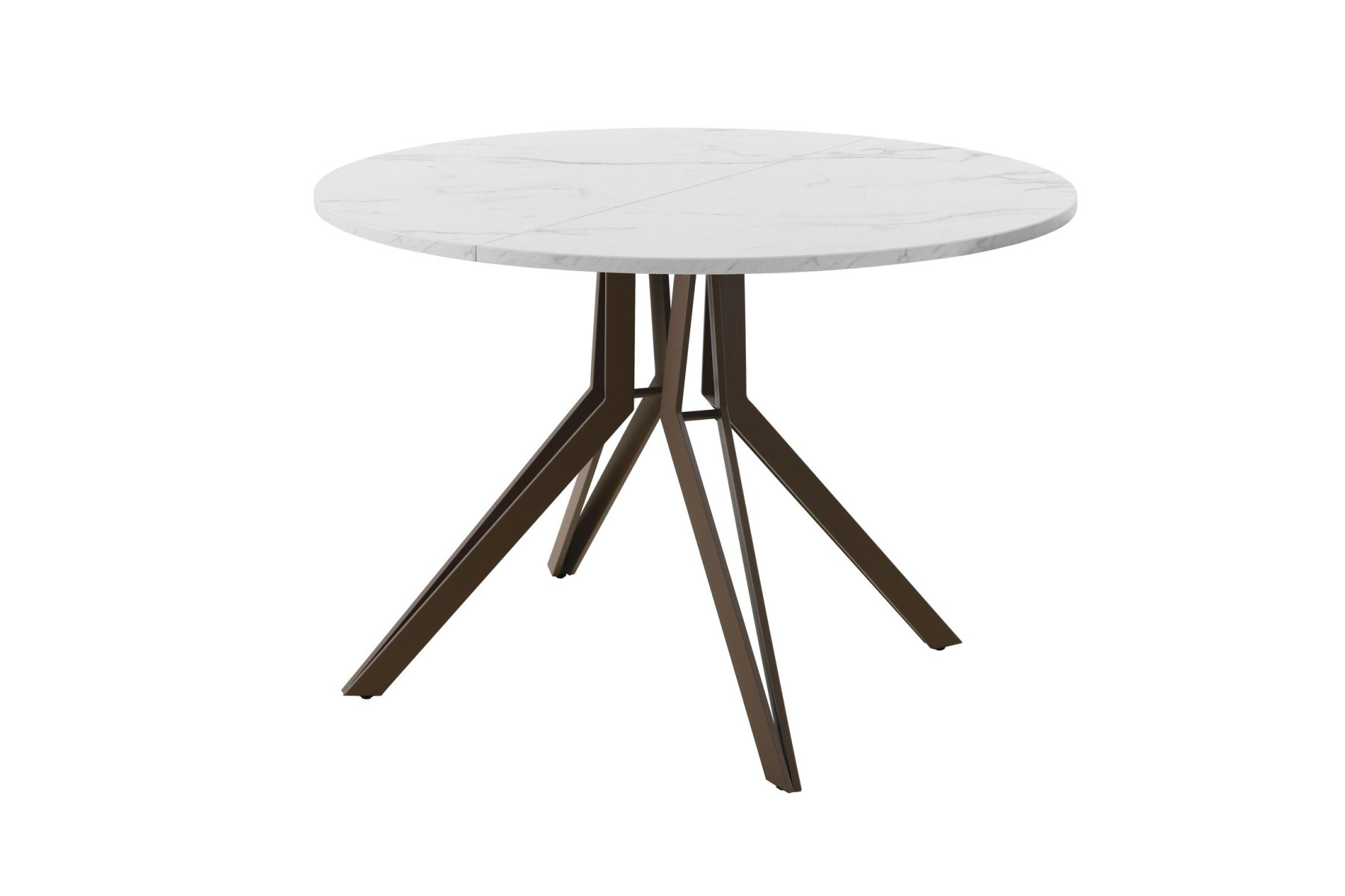 Обеденный стол AMC Elite (серии SLIM) / E21(900) D1 (коричневый/Мрамор Кристалл)