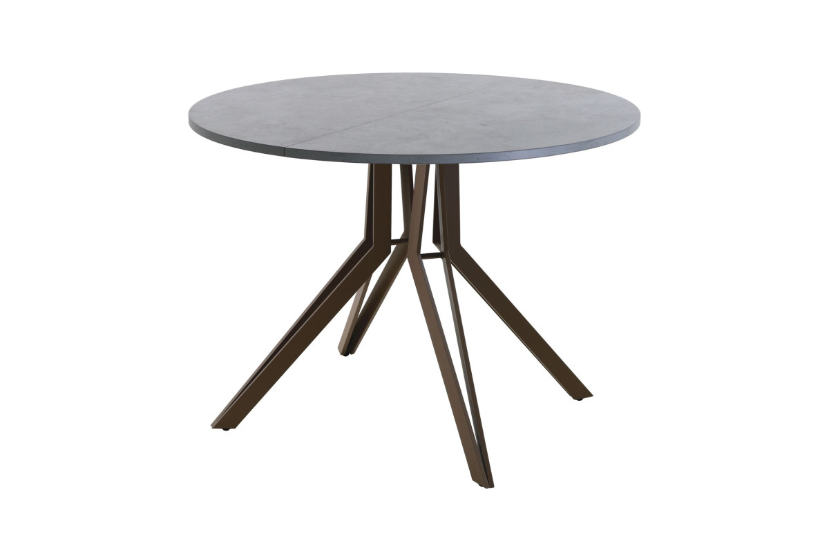 Обеденный стол AMC Elite (серии SLIM) / E21(800) D1 (коричневый/Бетон Чикаго светло-серый)