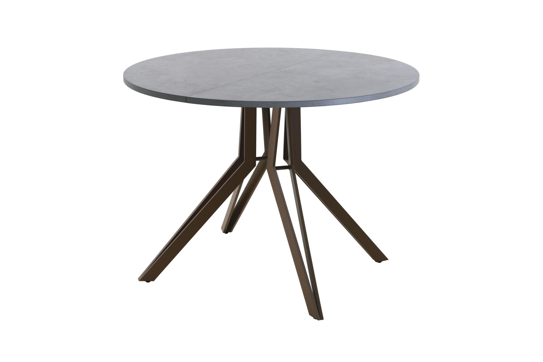 Обеденный стол AMC Elite (серии SLIM) / E21(800) D1 (коричневый/Бетон Чикаго светло-серый)