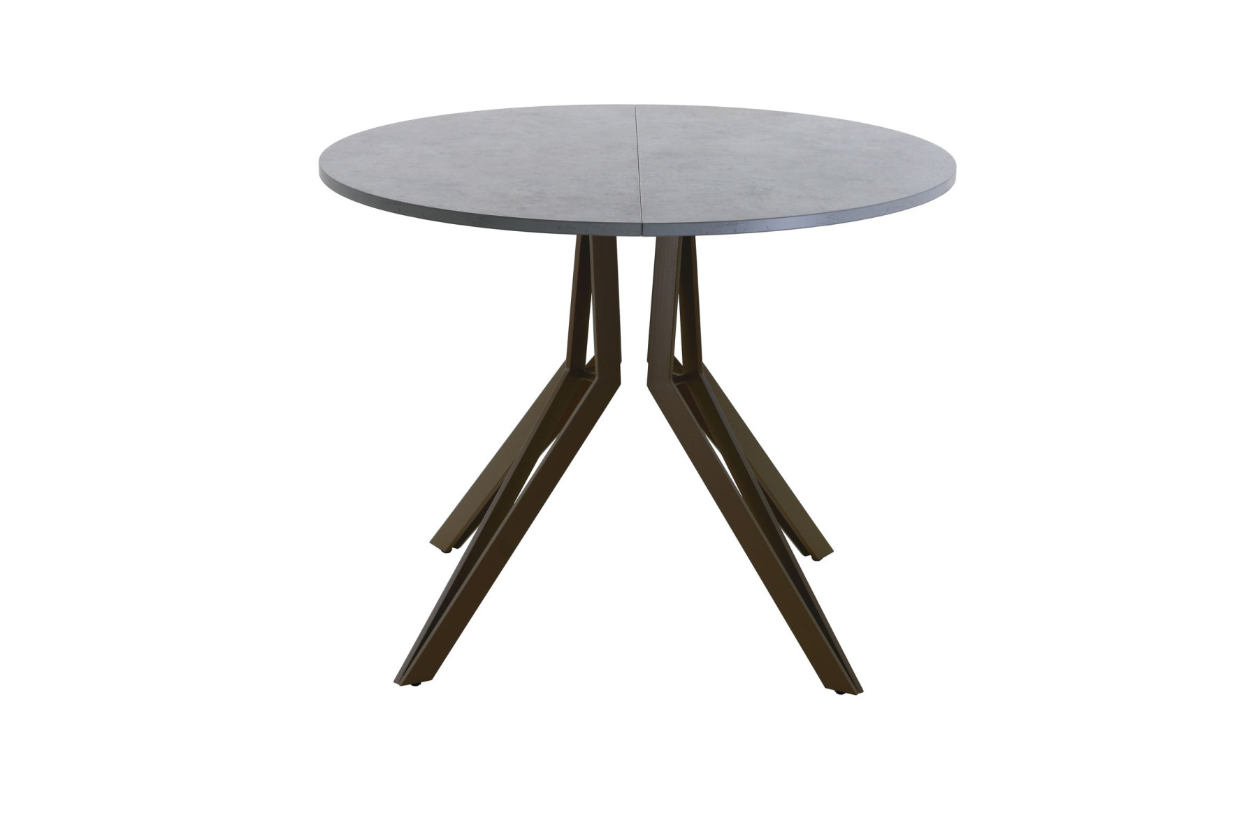 Обеденный стол AMC Elite (серии SLIM) / E21(800) D1 (коричневый/Бетон Чикаго светло-серый)