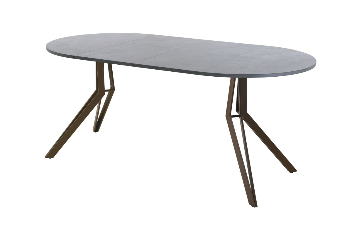 Обеденный стол AMC Elite (серии SLIM) / E21(800) D1 (коричневый/Бетон Чикаго светло-серый)