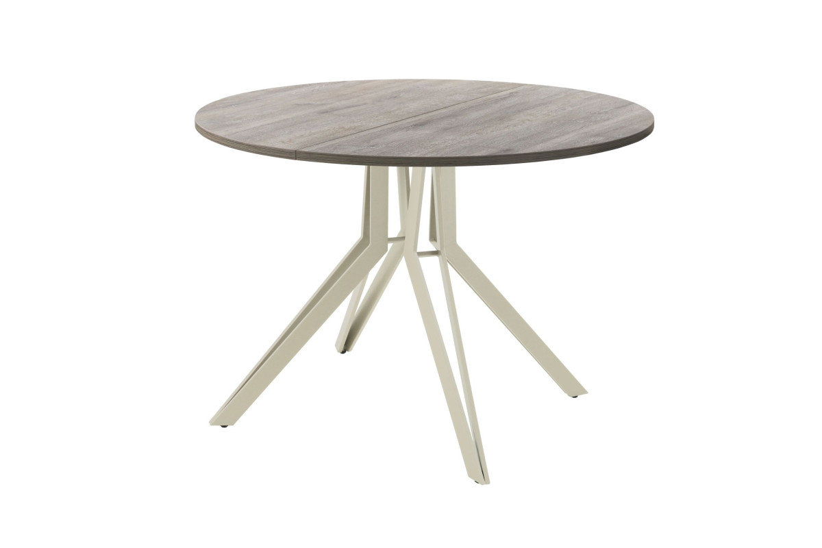 Обеденный стол AMC Elite (серии SLIM) / E21(800) D1 (бежевый/Дуб Уайт-Ривер песочно-бежевый)