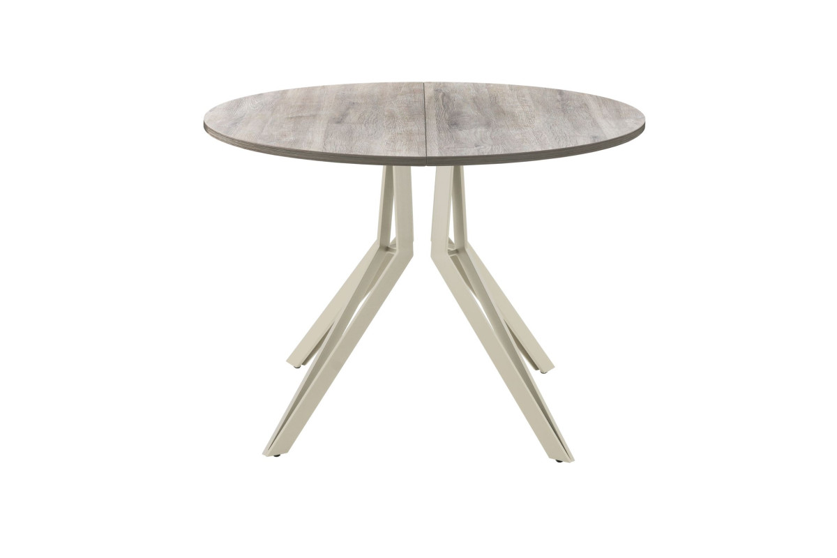 Обеденный стол AMC Elite (серии SLIM) / E21(800) D1 (бежевый/Дуб Уайт-Ривер песочно-бежевый)