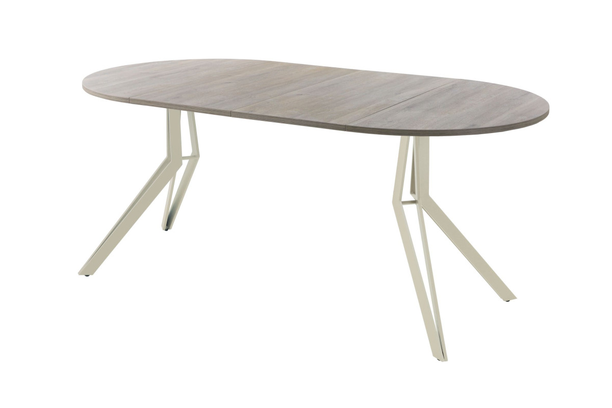 Обеденный стол AMC Elite (серии SLIM) / E21(800) D1 (бежевый/Дуб Уайт-Ривер песочно-бежевый)