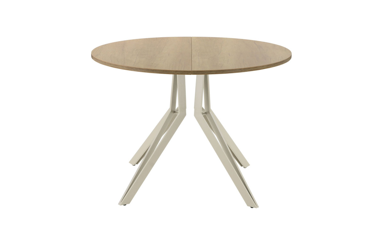 Обеденный стол AMC Elite (серии SLIM) / E21(900) D1 (бежевый/Дуб Небраска Натуральный)