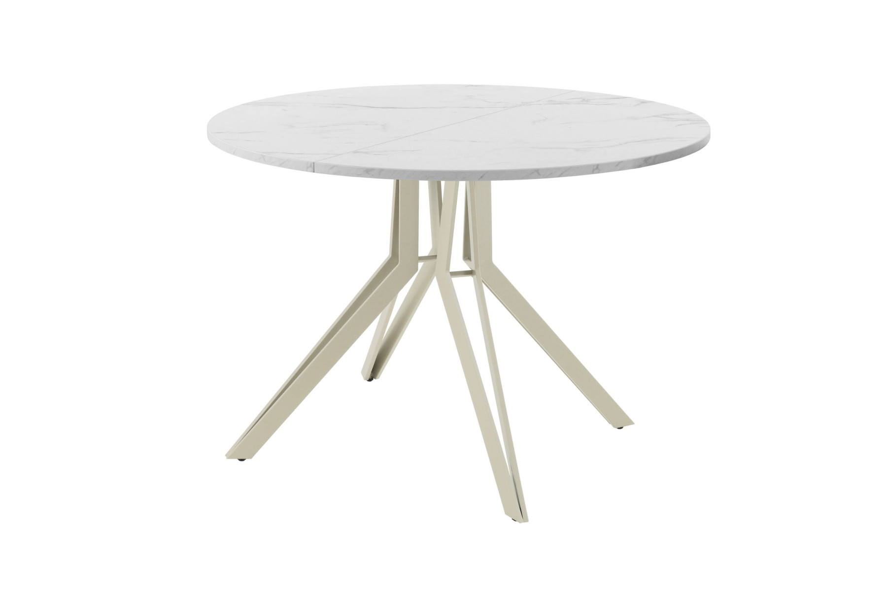 Обеденный стол AMC Elite (серии SLIM) / E21(900) D1 (бежевый/Мрамор Кристалл)