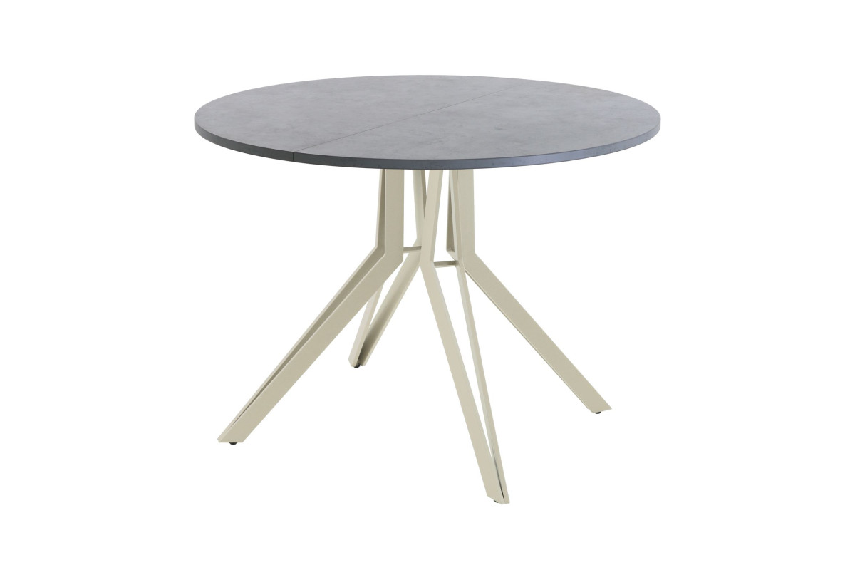 Обеденный стол AMC Elite (серии SLIM) / E21(900) D1 (бежевый/Бетон Чикаго светло-серый)