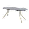 Обеденный стол AMC Elite (серии SLIM) / E21(900) D1 (бежевый/Бетон Чикаго светло-серый)