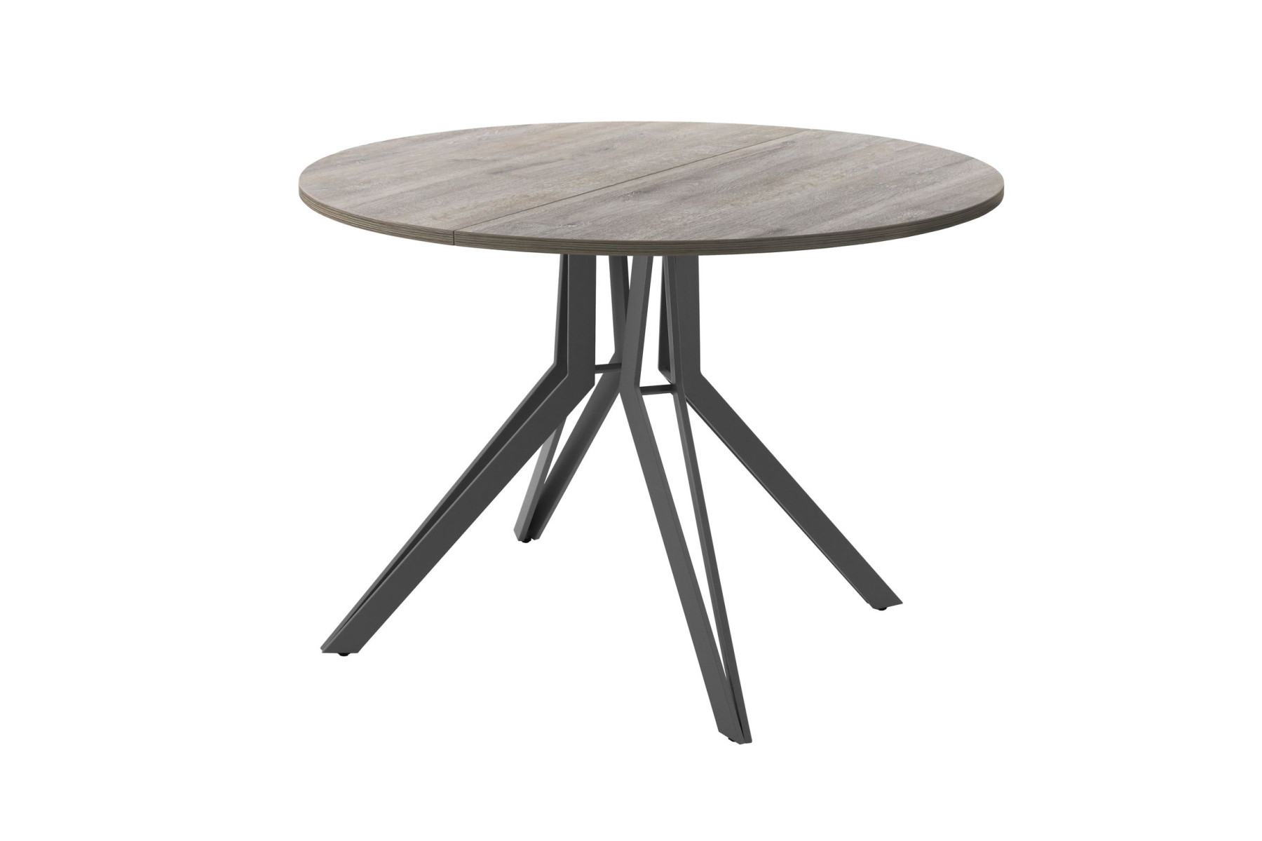 Обеденный стол AMC Elite (серии SLIM) / E21(900) D1 (графит/Дуб Уайт-Ривер песочно-бежевый)