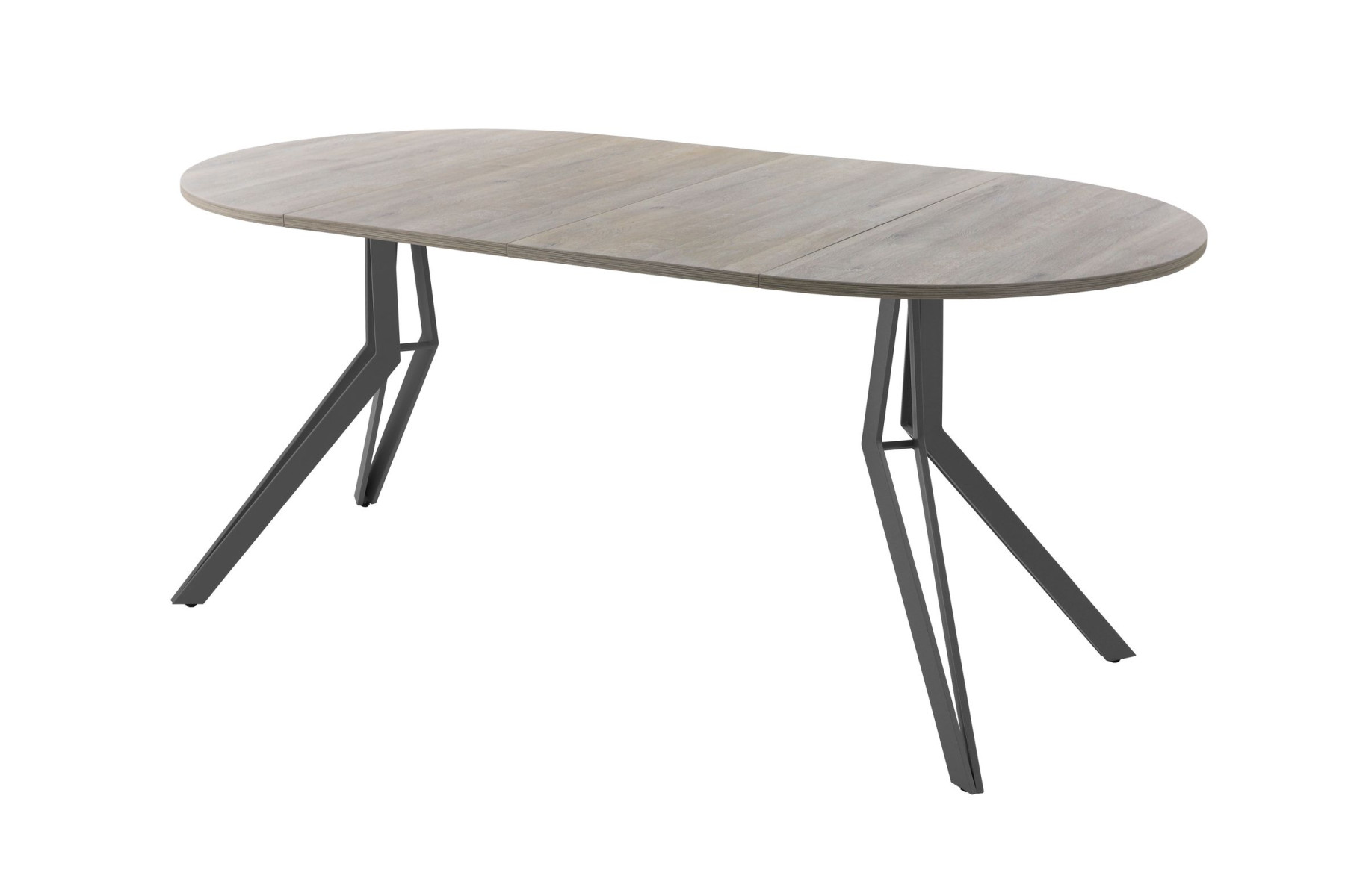 Обеденный стол AMC Elite (серии SLIM) / E21(900) D1 (графит/Дуб Уайт-Ривер песочно-бежевый)