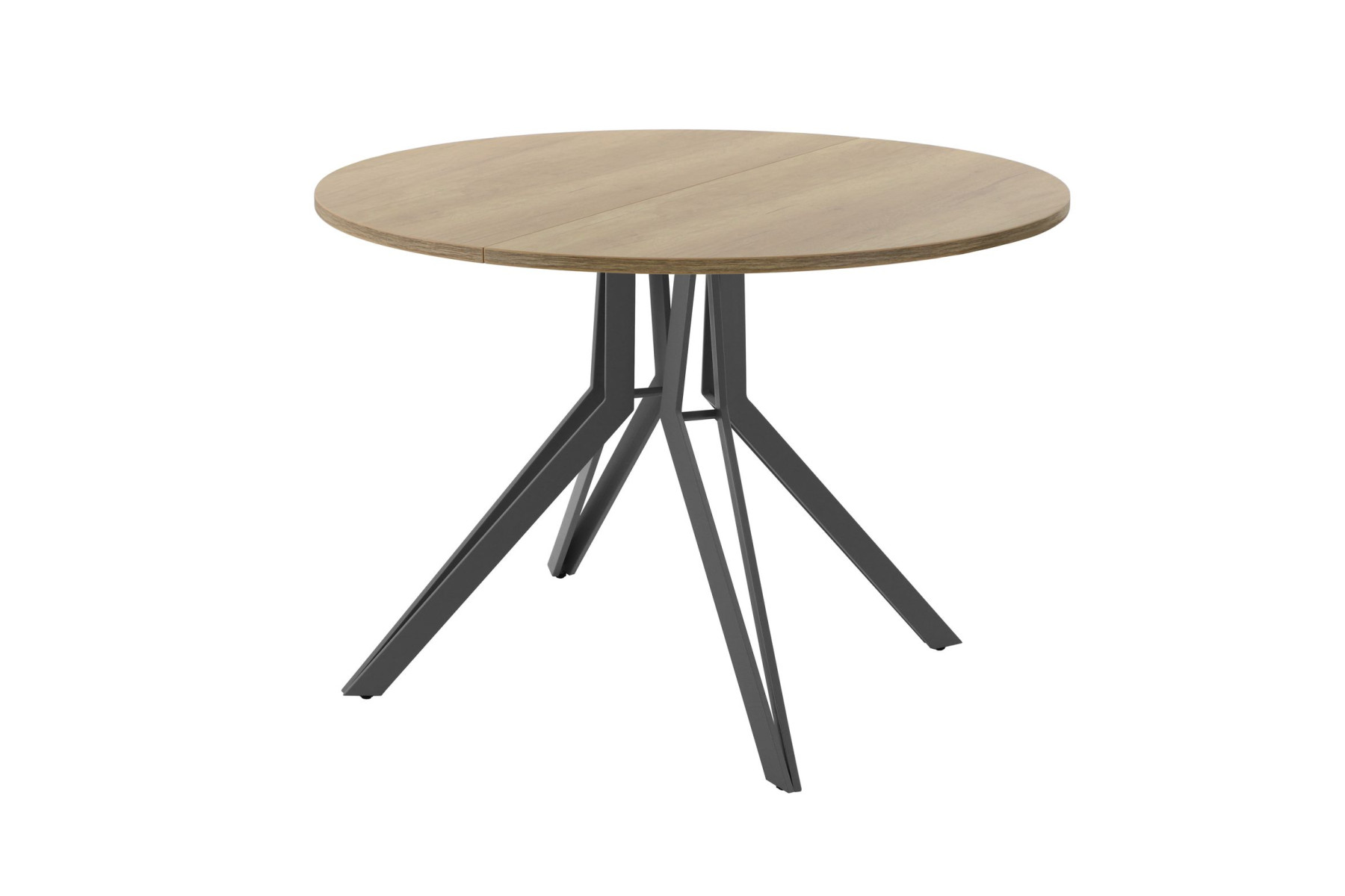 Обеденный стол AMC Elite (серии SLIM) / E21(800) D1 (графит/Дуб Небраска Натуральный)