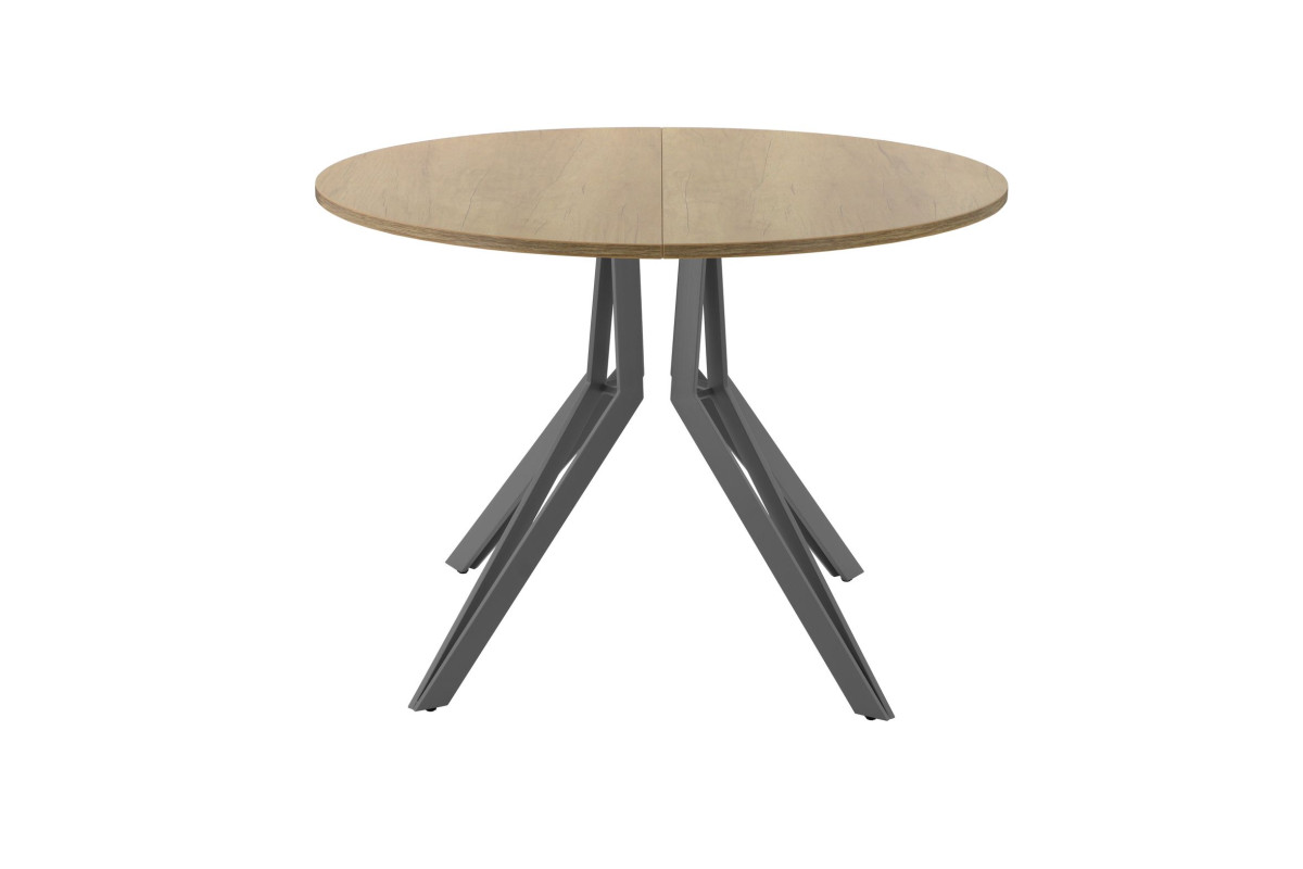 Обеденный стол AMC Elite (серии SLIM) / E21(800) D1 (графит/Дуб Небраска Натуральный)