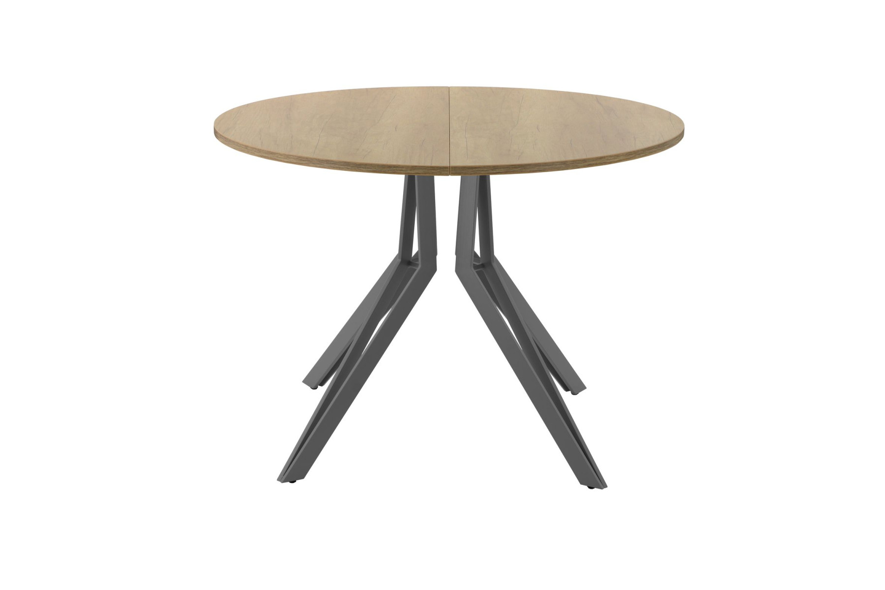 Обеденный стол AMC Elite (серии SLIM) / E21(800) D1 (графит/Дуб Небраска Натуральный)