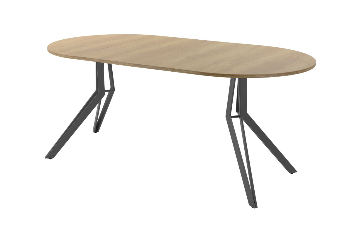 Обеденный стол AMC Elite (серии SLIM) / E21(800) D1 (графит/Дуб Небраска Натуральный)