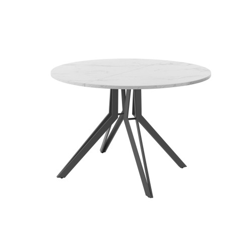 Обеденный стол AMC Elite (серии SLIM) / E21(900) D1 (графит/Мрамор Кристалл)