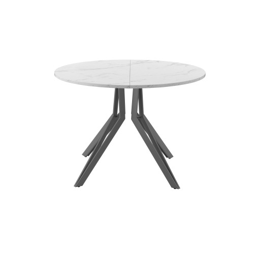 Обеденный стол AMC Elite (серии SLIM) / E21(900) D1 (графит/Мрамор Кристалл)