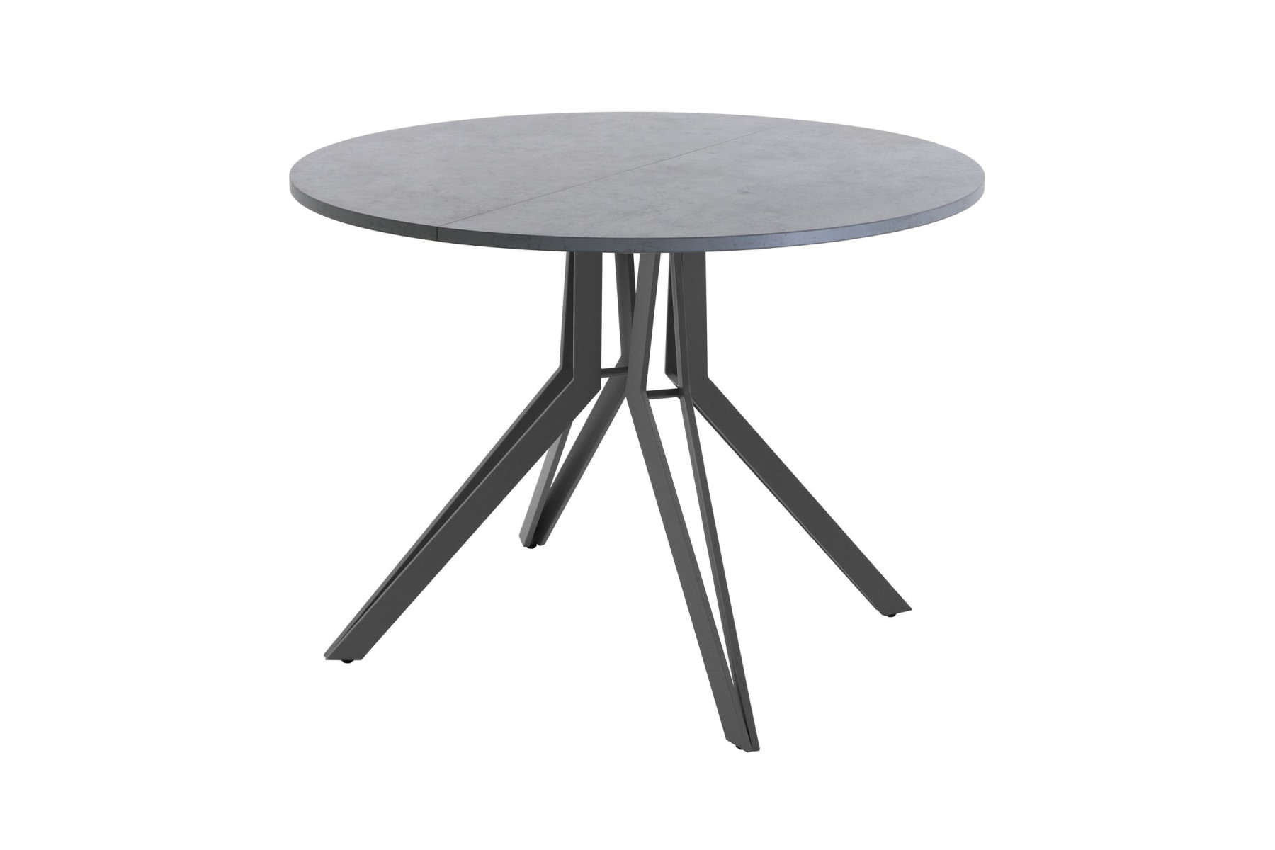 Обеденный стол AMC Elite (серии SLIM) / E21(800) D1 (графит/Бетон Чикаго светло-серый)