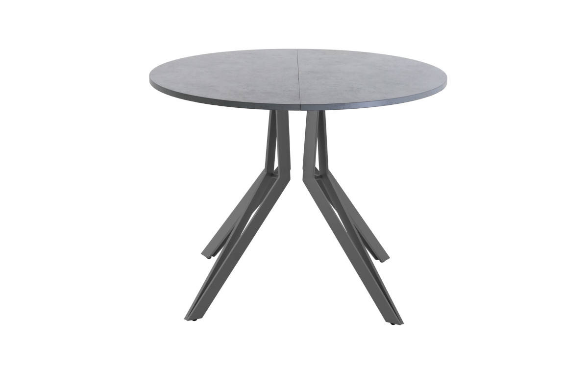 Обеденный стол AMC Elite (серии SLIM) / E21(800) D1 (графит/Бетон Чикаго светло-серый)