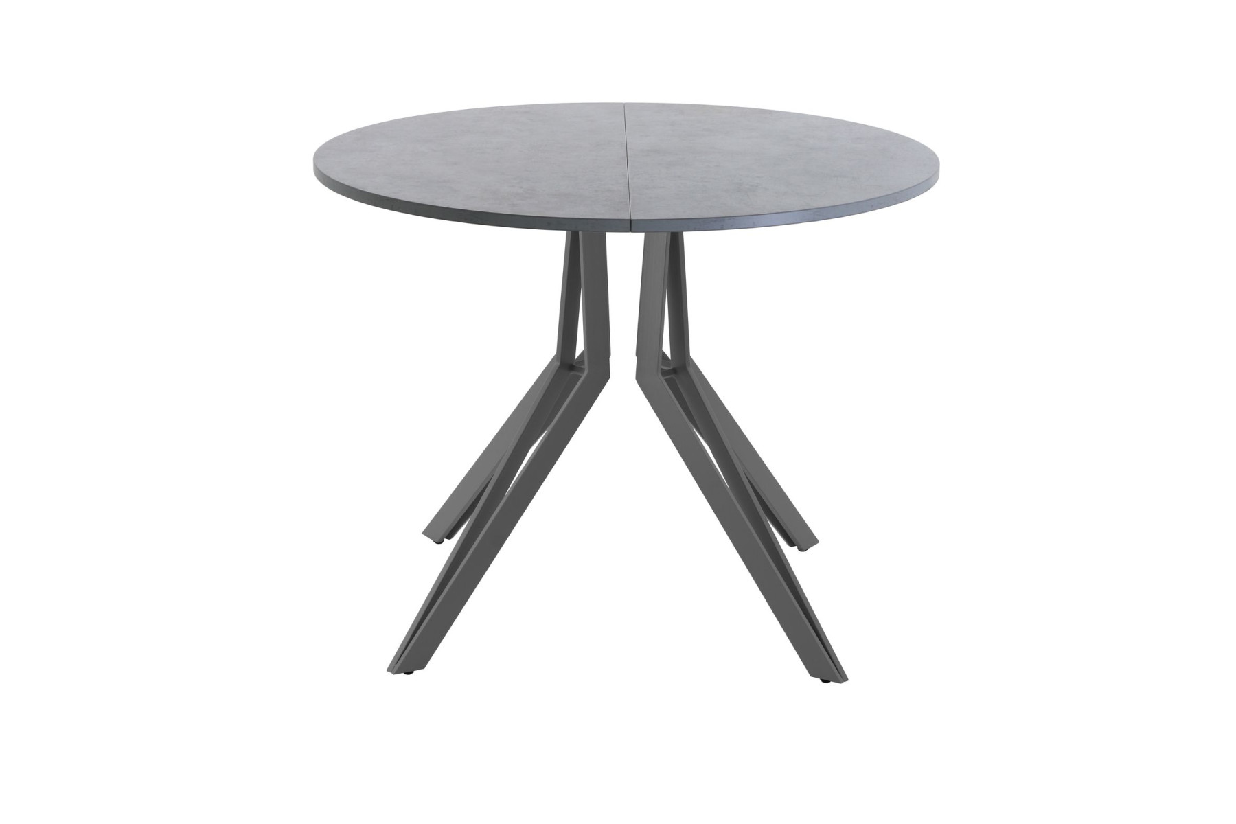 Обеденный стол AMC Elite (серии SLIM) / E21(800) D1 (графит/Бетон Чикаго светло-серый)