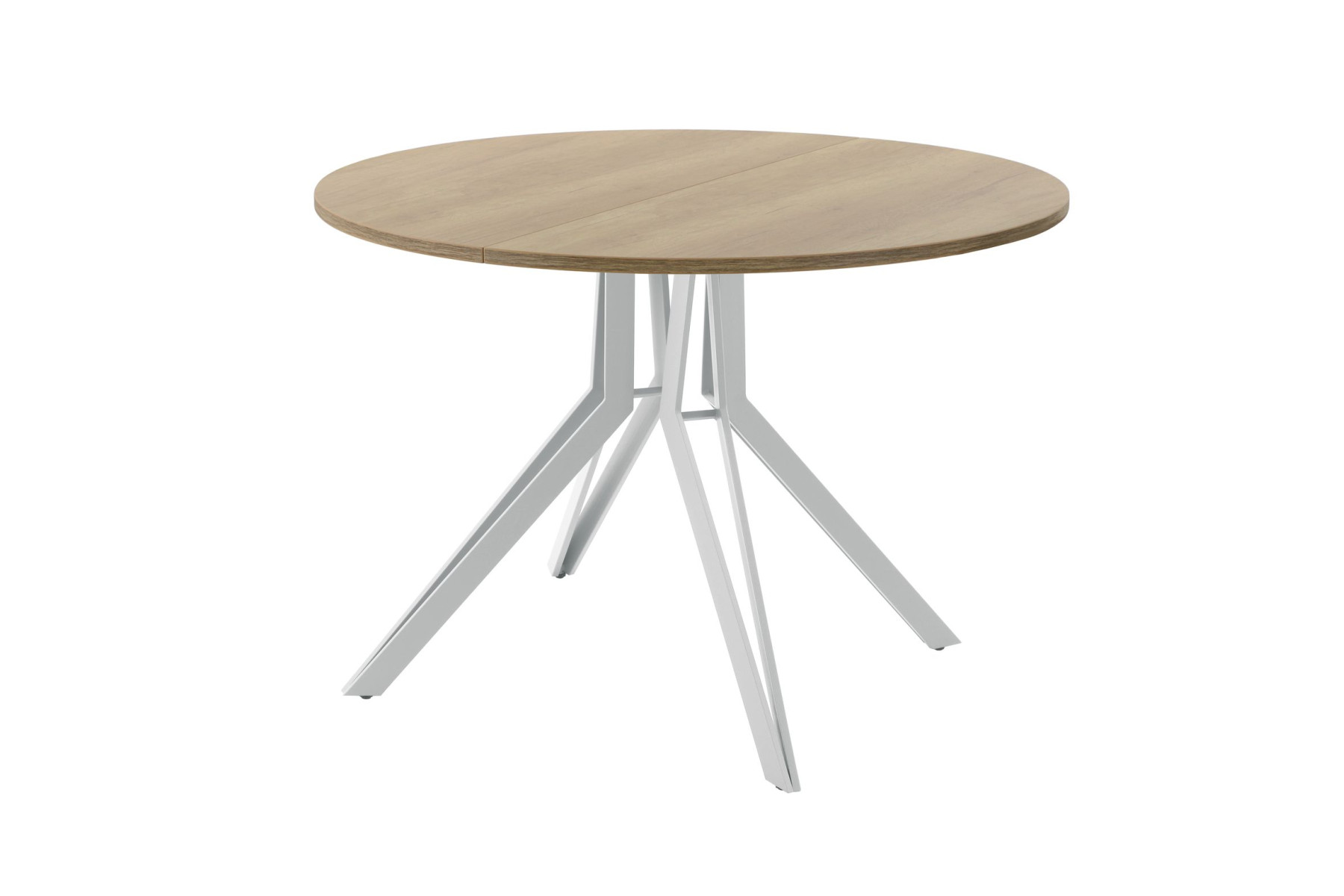 Обеденный стол AMC Elite (серии SLIM) / E21(800) D1 (серебро/Дуб Небраска Натуральный)