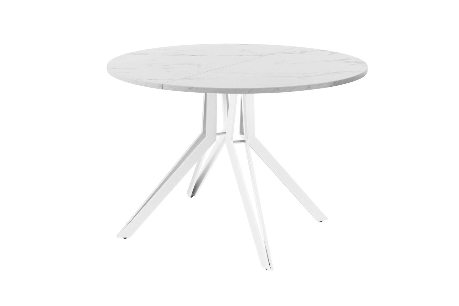 Обеденный стол AMC Elite (серии SLIM) / E21(900) D1 (белый/Мрамор Кристалл)