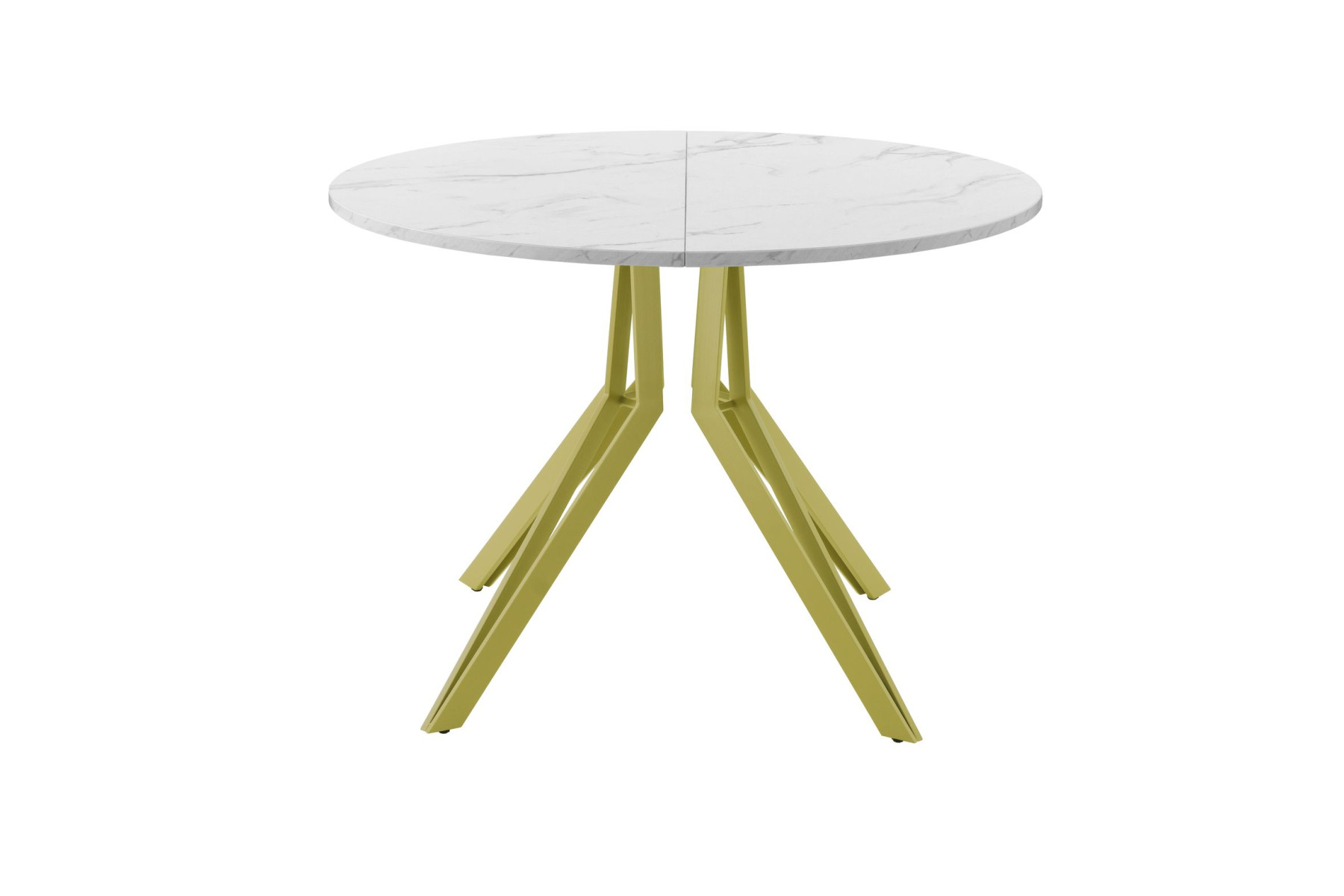 Обеденный стол AMC Elite (серии SLIM) / E21(900) D1 (золото/Мрамор Кристалл)