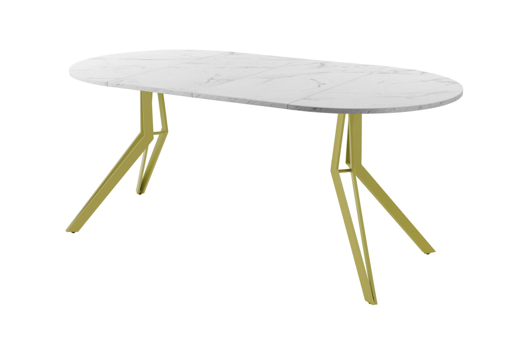 Обеденный стол AMC Elite (серии SLIM) / E21(900) D1 (золото/Мрамор Кристалл)