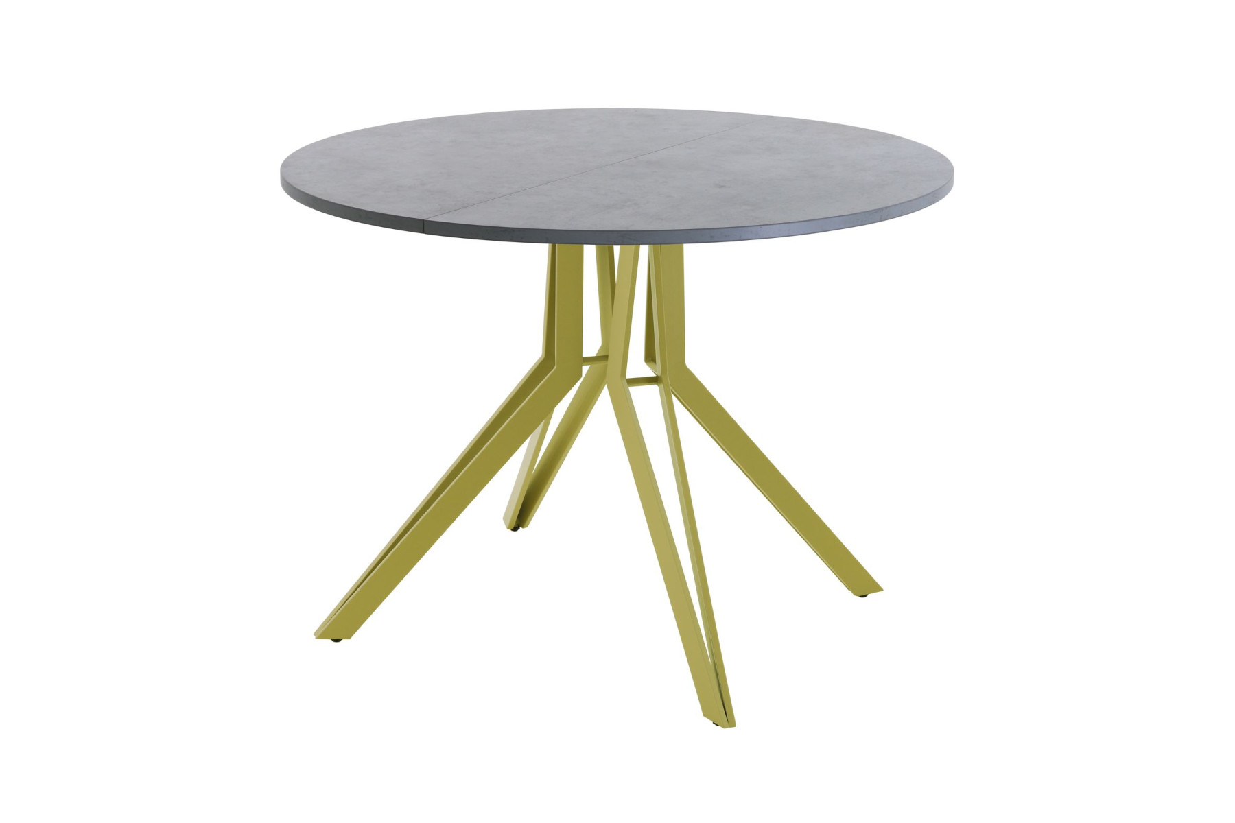 Обеденный стол AMC Elite (серии SLIM) / E21(900) D1 (золото/Бетон Чикаго светло-серый)
