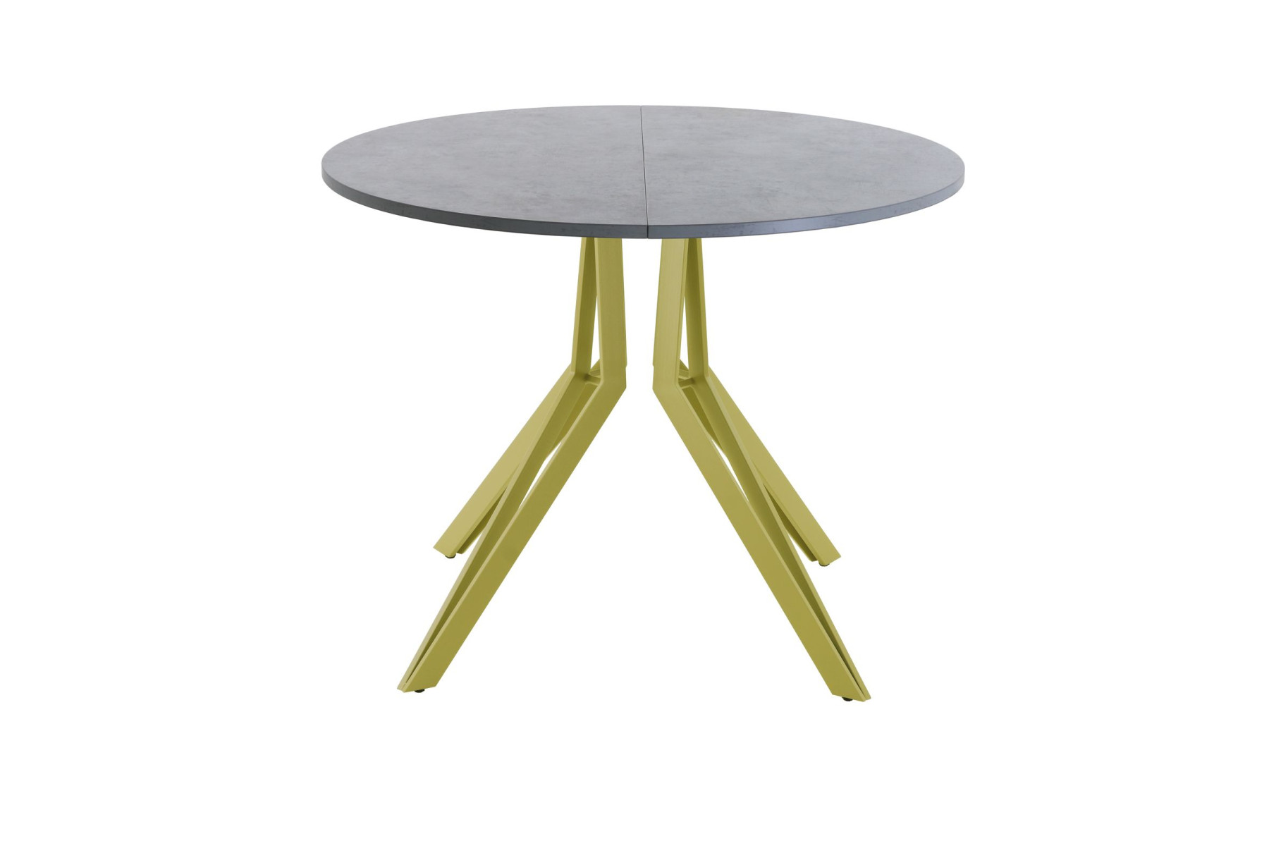 Обеденный стол AMC Elite (серии SLIM) / E21(900) D1 (золото/Бетон Чикаго светло-серый)