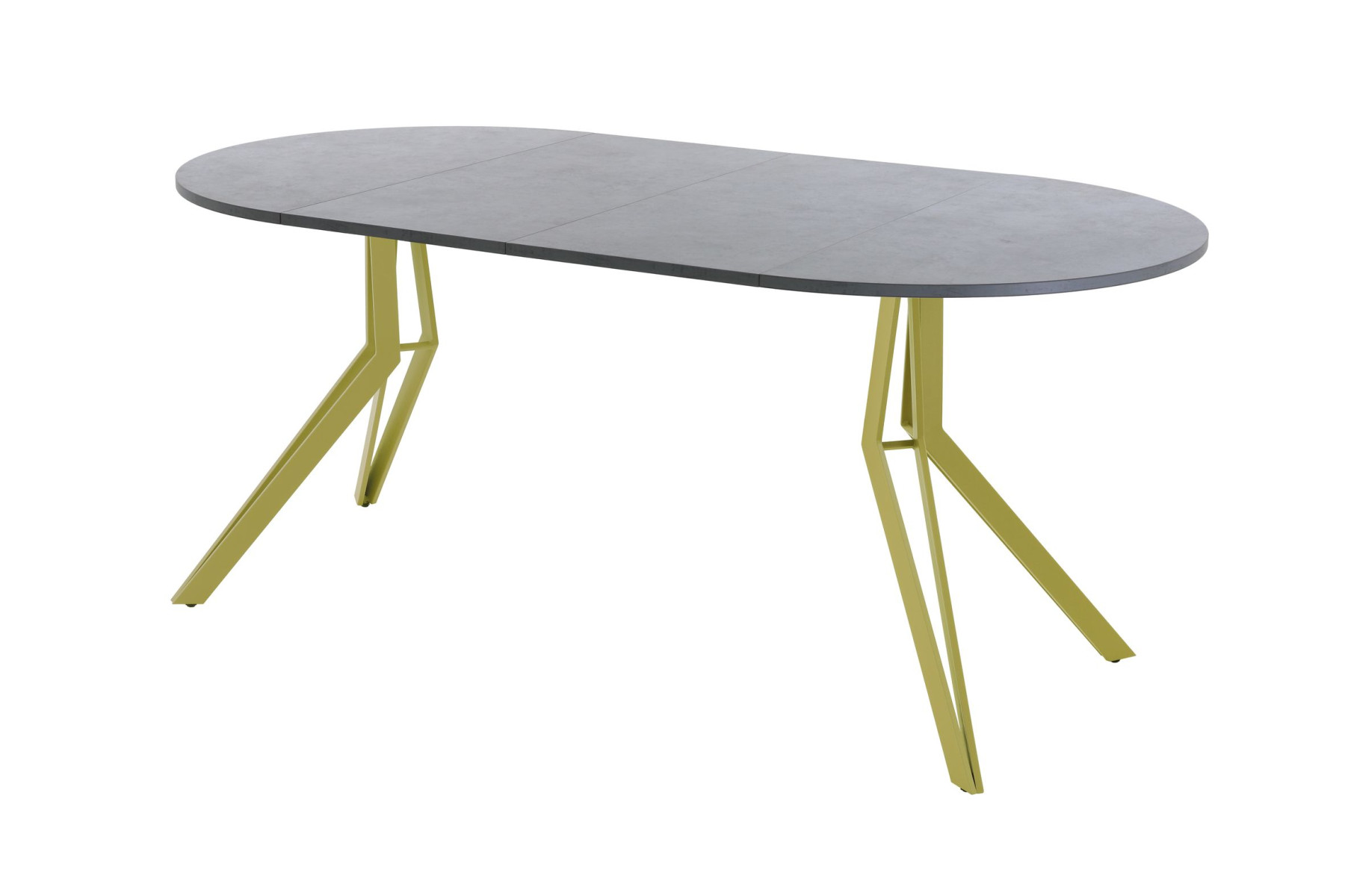 Обеденный стол AMC Elite (серии SLIM) / E21(900) D1 (золото/Бетон Чикаго светло-серый)