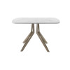 Обеденный стол AMC Elite (серии SLIM) / E21(1100) D2 (капучино/Мрамор Кристалл)