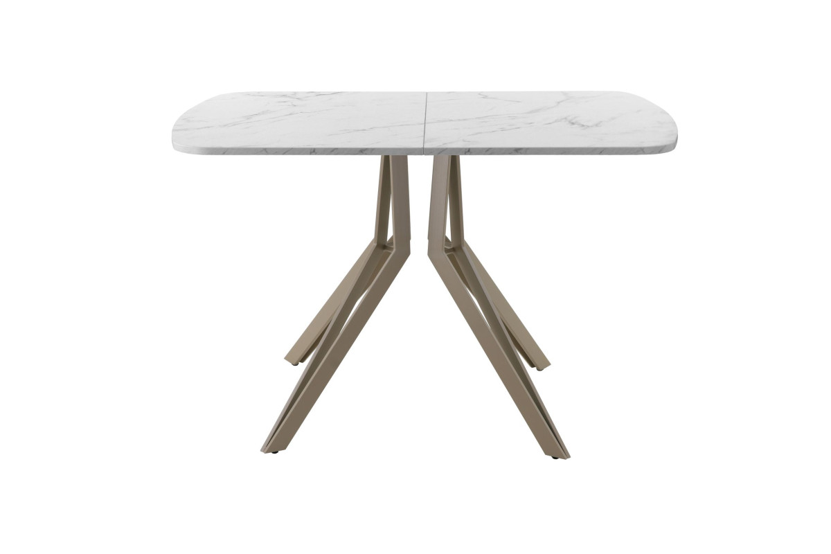 Обеденный стол AMC Elite (серии SLIM) / E21(1100) D2 (капучино/Мрамор Кристалл)