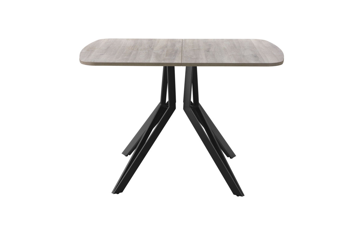 Обеденный стол AMC Elite (серии SLIM) / E21(1200) D2 (черный/Дуб Уайт-Ривер песочно-бежевый)