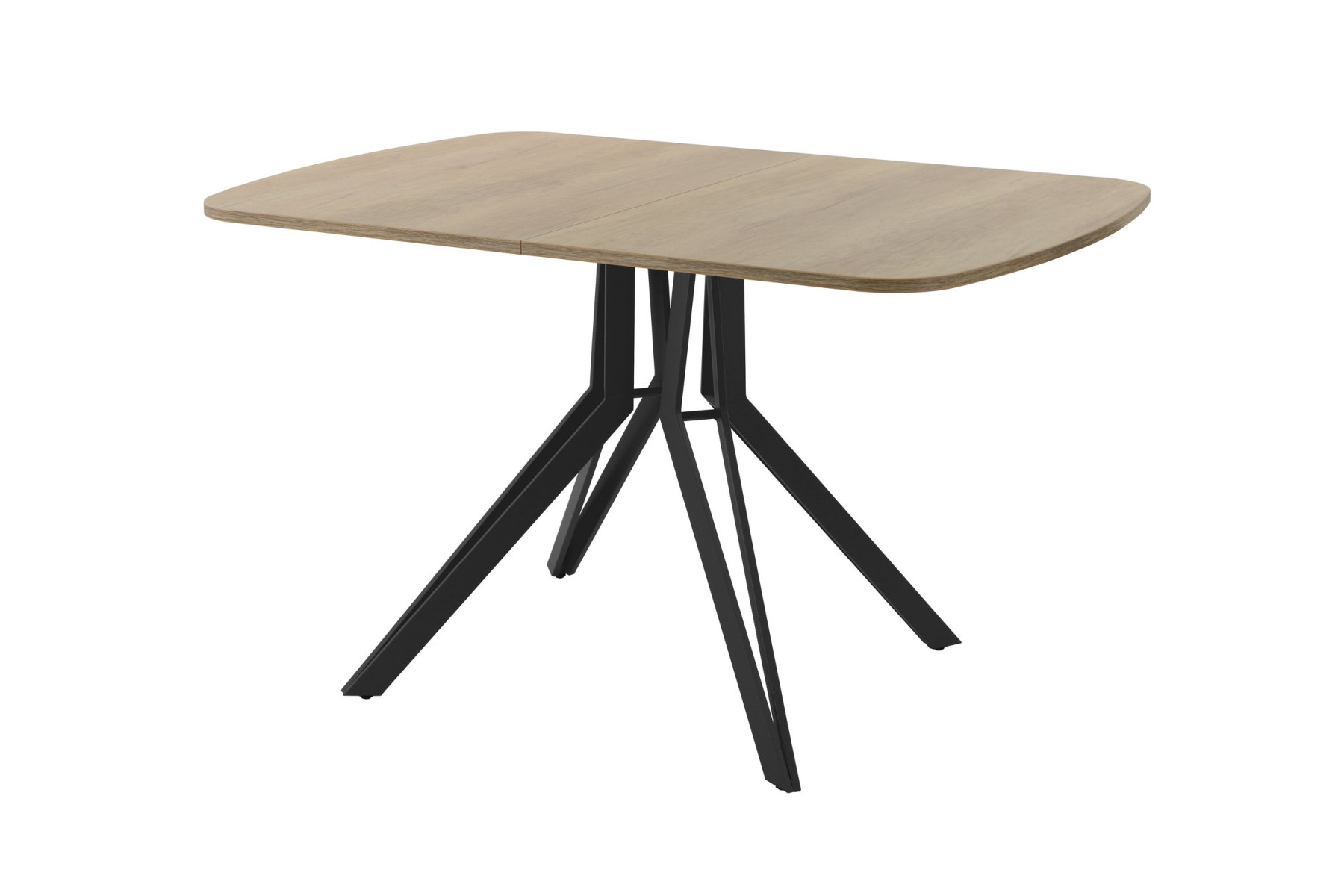 Обеденный стол AMC Elite (серии SLIM) / E21(1200) D2 (черный/Дуб Небраска Натуральный)