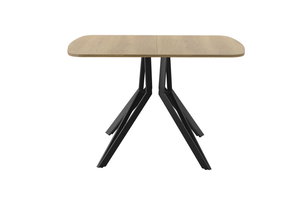 Обеденный стол AMC Elite (серии SLIM) / E21(1200) D2 (черный/Дуб Небраска Натуральный)