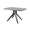 Обеденный стол AMC Elite (серии SLIM) / E21(1100) D2 (черный/Бетон Чикаго светло-серый)