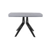 Обеденный стол AMC Elite (серии SLIM) / E21(1100) D2 (черный/Бетон Чикаго светло-серый)