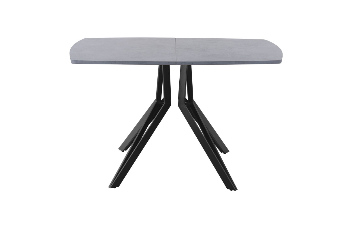 Обеденный стол AMC Elite (серии SLIM) / E21(1100) D2 (черный/Бетон Чикаго светло-серый)