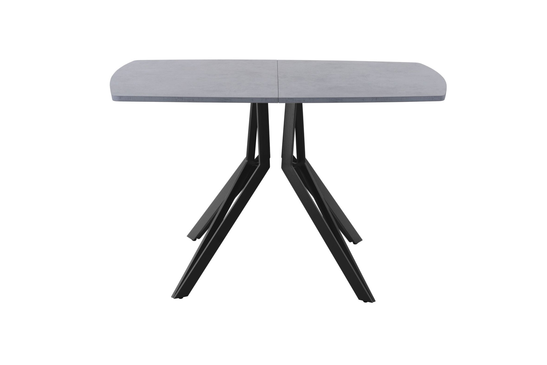 Обеденный стол AMC Elite (серии SLIM) / E21(1100) D2 (черный/Бетон Чикаго светло-серый)