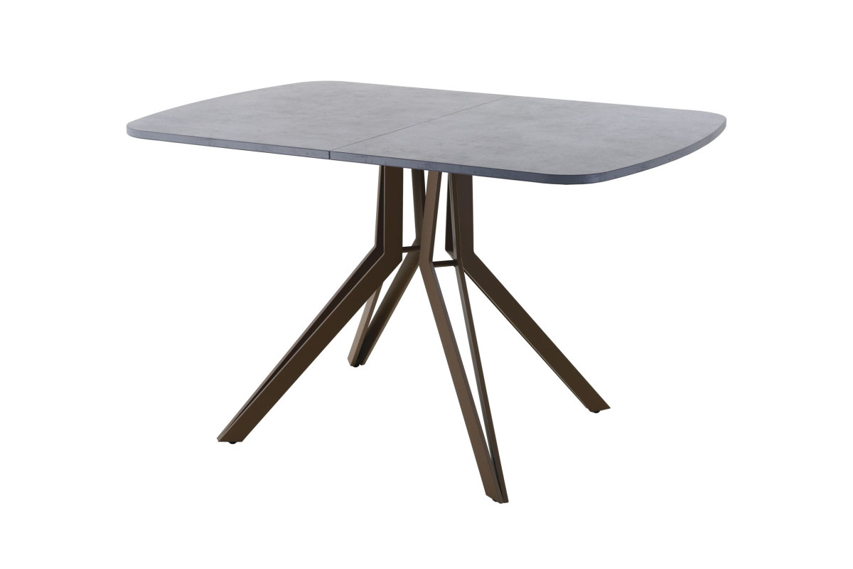 Обеденный стол AMC Elite (серии SLIM) / E21(1100) D2 (коричневый/Бетон Чикаго светло-серый)