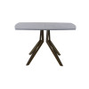 Обеденный стол AMC Elite (серии SLIM) / E21(1100) D2 (коричневый/Бетон Чикаго светло-серый)