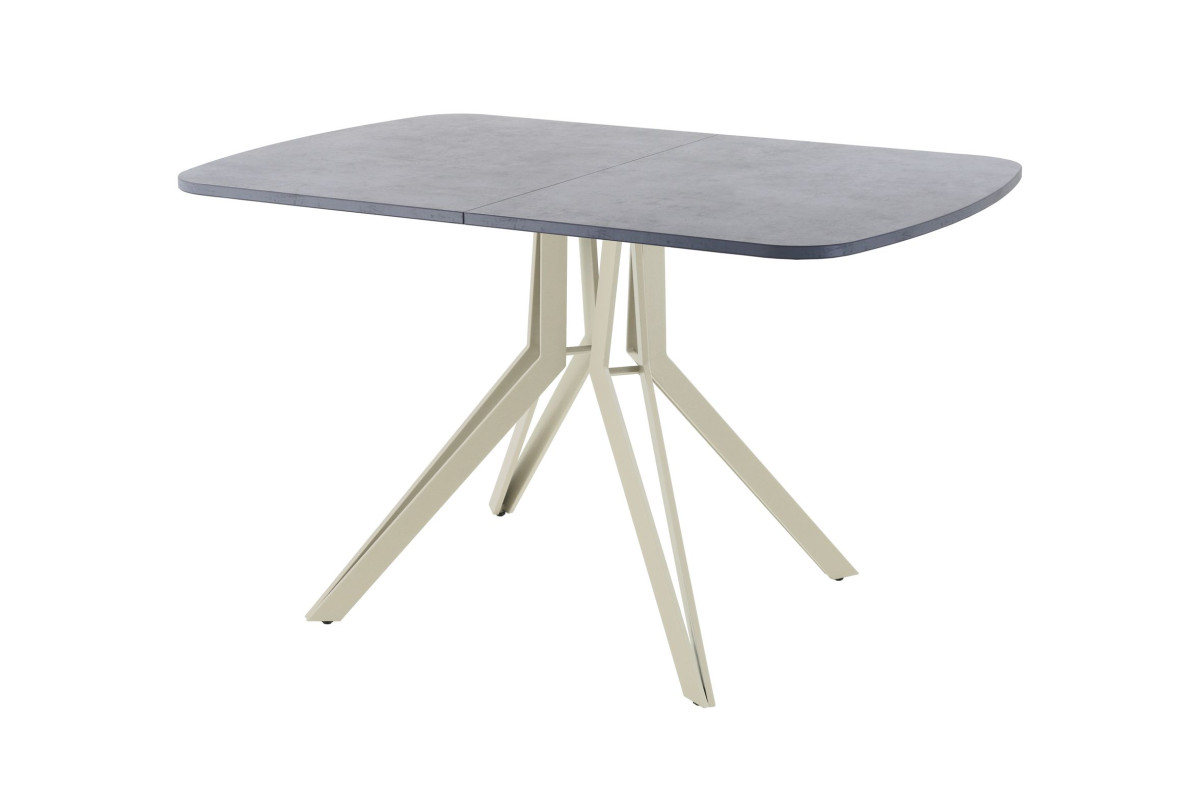Обеденный стол AMC Elite (серии SLIM) / E21(1200) D2 (бежевый/Бетон Чикаго светло-серый)
