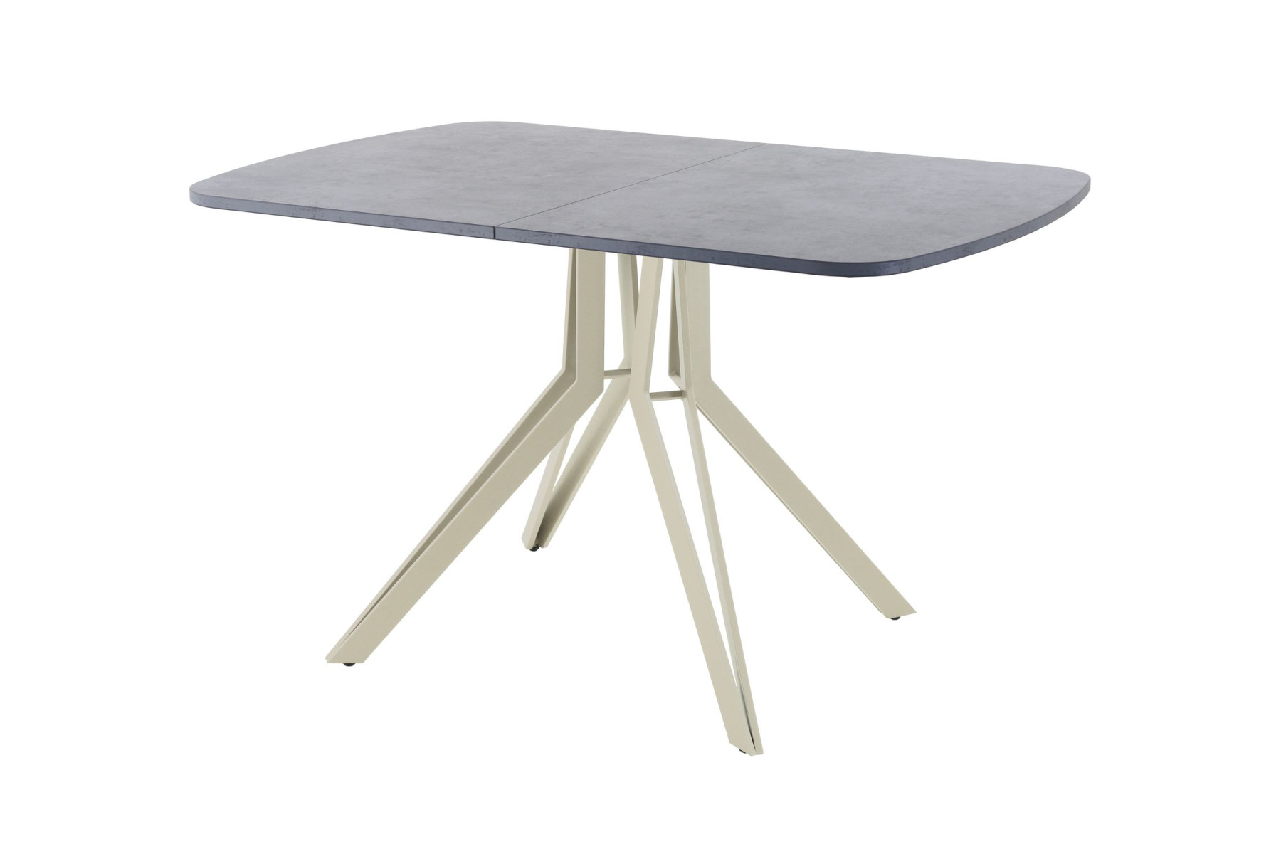 Обеденный стол AMC Elite (серии SLIM) / E21(1200) D2 (бежевый/Бетон Чикаго светло-серый)
