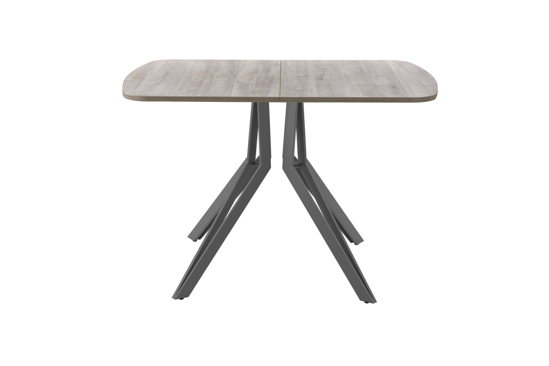 Обеденный стол AMC Elite (серии SLIM) / E21(1200) D2 (графит/Дуб Уайт-Ривер песочно-бежевый)