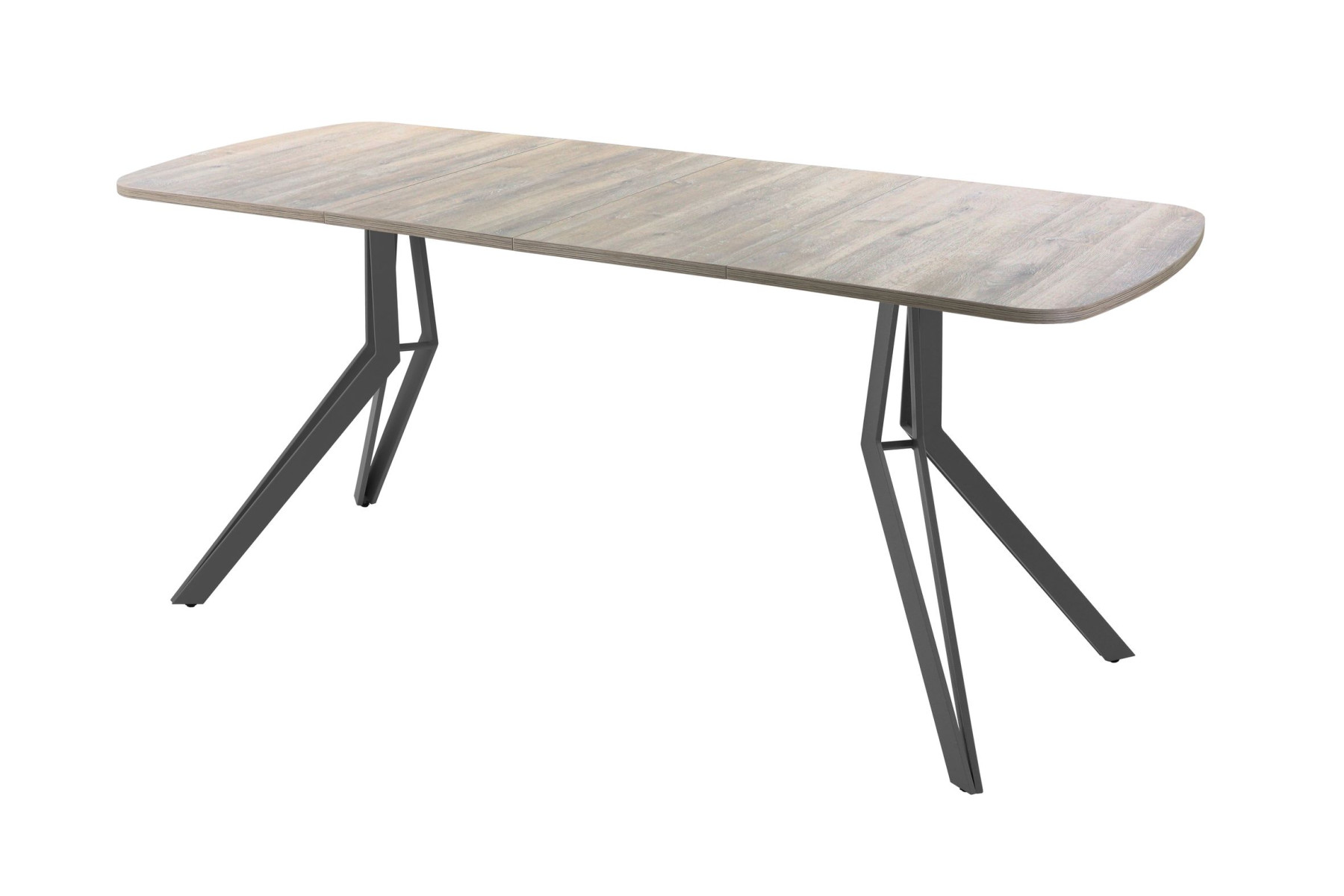 Обеденный стол AMC Elite (серии SLIM) / E21(1200) D2 (графит/Дуб Уайт-Ривер песочно-бежевый)