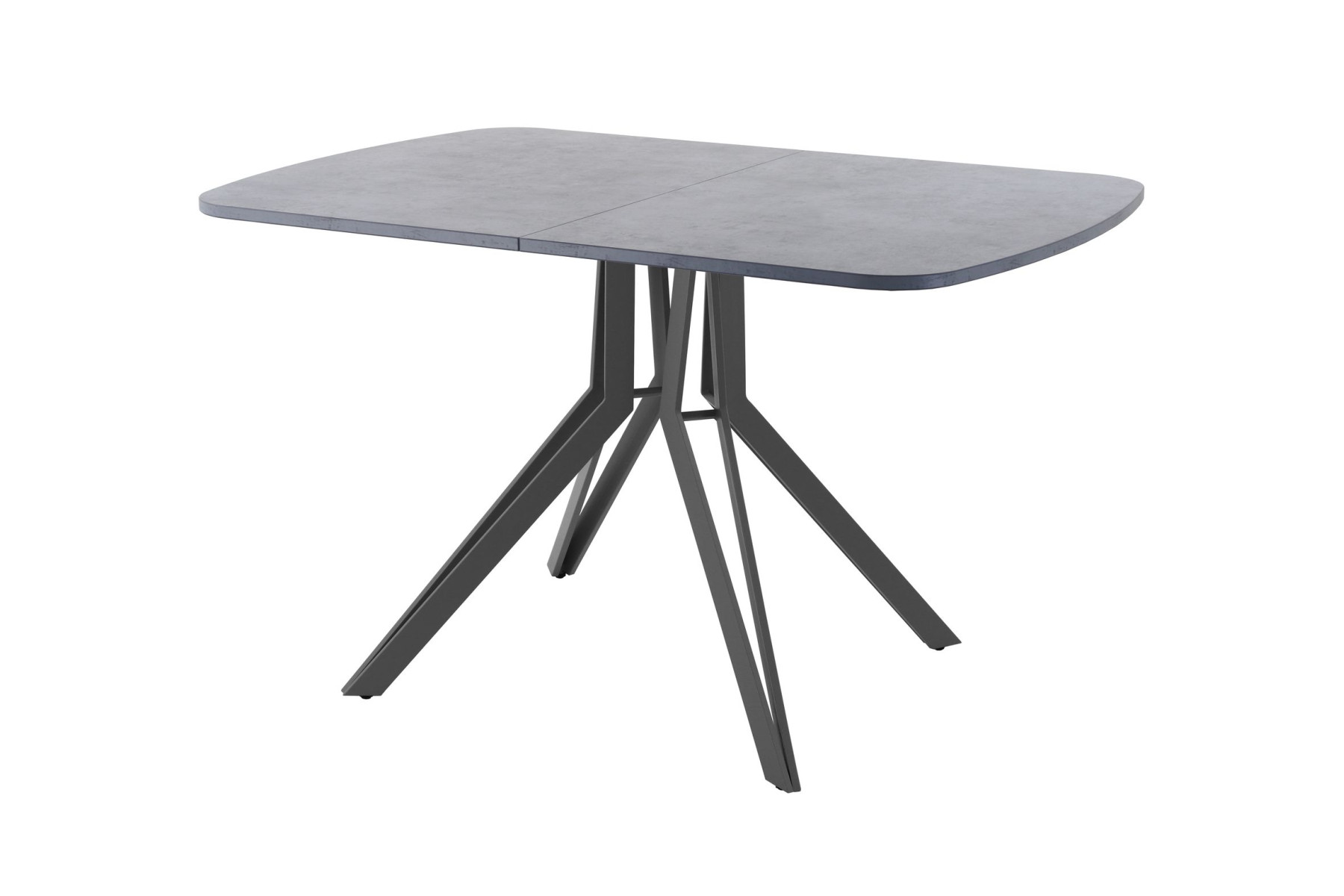 Обеденный стол AMC Elite (серии SLIM) / E21(1200) D2 (графит/Бетон Чикаго светло-серый)