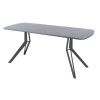 Обеденный стол AMC Elite (серии SLIM) / E21(1100) D2 (графит/Бетон Чикаго светло-серый)